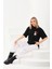 Baskılı Oversize T-Shirt - Siyah 5