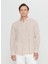 Slim Fit Düğmeli Yaka Bej Erkek Gömlek ACE020252165_BEJ 3