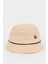 Erkek Bebek Etiket Baskılı Keten Karışımlı Bucket Şapka C2744A525SM 1