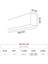 100 cm Linear Sarkıt Siyah Md-S 3023/1-02 2