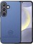 Samsung Galaxy S25 Plus Kumaş Dokulu Deri Telefon Arka Kapağı (Yurt Dışından) 1