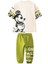 Mcky Lastikli Erkek Çocuk 2 li Takım - Yağ Yeşili 5