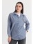 Siyah Ayıcık Nakışlı Oversize Gömlek 4689A 1