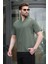 Haki Polo Yaka Erkek Basic T-Shirt E7145 1