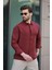 Bordo Basic Uzun Kollu Erkek Gömlek E6762 2