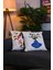 2'li Set Püsküllü Punch Panç Nakışlı Kırlent Kılıfı 001 43 x 43 cm 1
