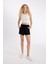 Regular Fit Normal Bel Düz Paça Krinkıl Viskon Şort A3532AX24HS 3
