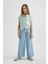 Kız Çocuk Wide Leg Geniş Paça Jean Trousers B4951A824SM 3