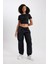 Fit Standart Boy Paraşüt Pantolon Oversize Geniş Kalıp Çift Cepli B6367AX23WN 5