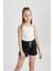 Kız Çocuk Beli Lastikli Basic Düz Şort B5164A824HS 4