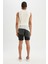 DeFactoFit Regular Fit Baskılı Esnek Dokulu Kısa Boy Deniz Şortu B5997AX24HS 6