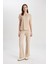 Bürümcük Pantolon Wide Leg Geniş Bol Paça Esnek Belli C0200AX24SP 2