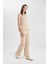 Bürümcük Pantolon Wide Leg Geniş Bol Paça Esnek Belli C0200AX24SP 3