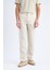 %100 Keten Relax Fit Rahat Kesim Düz Paça Yazlık Pantolon C1117AX25SP 1
