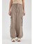 Paraşüt Gabardin Pantolon Kargo Cepli Yüksek Bel Standart Boy C1657AX24SP 1