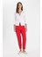 Crop Klasik Kumaş Pantolon Carrot Fit Fermuarlı Yüksek Bel Basic Düz Dar Paça C2466AX24AU 5