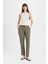 Jogger Pantolon Lastikli Bel Bağcıklı Basic Düz Paça D2573AX24AU 4