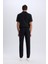%100 Pamuk Yazlık Beli Lastikli Jogger Pantolon Slim Fit Dar Kesim Düz Paça Cepli D2671AX25SM 6