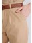 Carrot Fit Gabardin Kumaş Pantolon Kemerli Yüksek Bel Kısa Paça D2732AX24SM 5