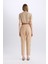 Carrot Fit Gabardin Kumaş Pantolon Kemerli Yüksek Bel Kısa Paça D2732AX24SM 6