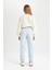 Kız Çocuk Standart Fit Beli Paçası Lastikli Basic Düz Jogger Eşofman Altı D3206A824WN 6