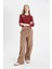 Coool Straight Fit Poplin Pantolon Basic Düz Cepli Lastikli Bel Bağcıklı D3764AX24AU 3