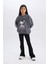 Kız Çocuk Standart Boy İspanyol Paça Basic Düz Tayt D3888A824WN 3