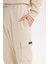 Regular Fit Jogger Eşofman Altı Basic Düz Kargo Cepli Lastikli Paça D5252AX25SP 5