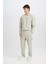 Regular Fit Jogger Eşofman Altı Basic Düz Kargo Cepli Lastikli Paça D5252AX25SP 2