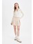 Coool Piliseli Normal Bel Basic Düz Gabardin Mini Etek D5265AX24AU 3