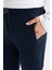 Lacivert Eşofman Altı Slim Fit Dar Kesim Fermuarlı Basic Düz Paça D6091AX24AU 5