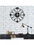 Ahtapot Kollu Metal Duvar Saati Metal 3