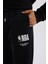 Fit NBA Wordmark Kalın Jogger Eşofman Altı Sporcu Standart Fit Cepli Lastikli Paça D6576AX25SP 5
