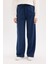 Straight Fit Beli Lastikli Eşofman Altı Uzun Boy Cepli Basic Düz D6667AX25SP 1