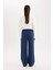 Straight Fit Beli Lastikli Eşofman Altı Uzun Boy Cepli Basic Düz D6667AX25SP 6