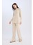 Triko Pantolon Regular Fit Basic Düz Beli Lastikli Düz Paça D6912AX24WN 3