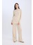 Triko Pantolon Regular Fit Basic Düz Beli Lastikli Düz Paça D6912AX24WN 4