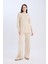 Triko Pantolon Regular Fit Basic Düz Beli Lastikli Düz Paça D6912AX24WN 5