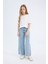 Kız Çocuk Wide Leg Geniş Bol Paça Jean Pantolon D7092A825SM 3
