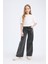 Kız Çocuk Wide Leg Geniş Bol Paça Pamuklu Jean Pantolon D7094A825SM 4