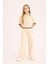 Kız Çocuk Wide Leg Geniş Paça Pamuklu Trousers D7098A825SM 3