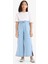 Kız Çocuk Culotte Geniş Paça Jean Pantolon D7102A825SM 4