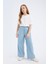 Kız Çocuk Wide Leg Geniş Paça Jean Pantolon D7103A825SM 4