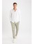 Yazlık Jogger Keten Düz Paça Pantolon D7542AX25SP 3