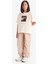 Kız Çocuk Paraşüt Kargo Jogger Paça Pamuklu Pantolon D7607A825SM 2
