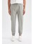 %100 Pamuk Yazlık Jogger Pantolon Basic Düz Beli Bağcıklı Cepli Lastikli Paça D7782AX24AU 1