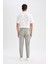 %100 Pamuk Yazlık Jogger Pantolon Basic Düz Beli Bağcıklı Cepli Lastikli Paça D7782AX24AU 6