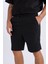 Regular Fit Beli Bağcıklı Dokulu Bermuda Şort D9451AX25SP 4