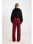 Coool Wide Leg Kareli Kumaş Pijama Pantolon Geniş Bol Paça Beli Cepli Lastikli Normal Bel D9547AX24WN 6