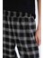 Wide Leg Kumaş Pijama Pantolon Geniş Bol Paça Kareli Normal Bel Lastikli Cepli D9548AX25SP 5